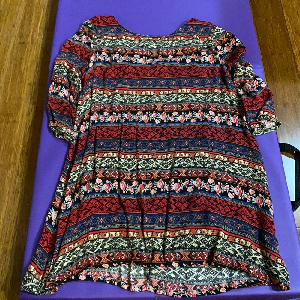 Forever 21 Aztec/Floral Dress